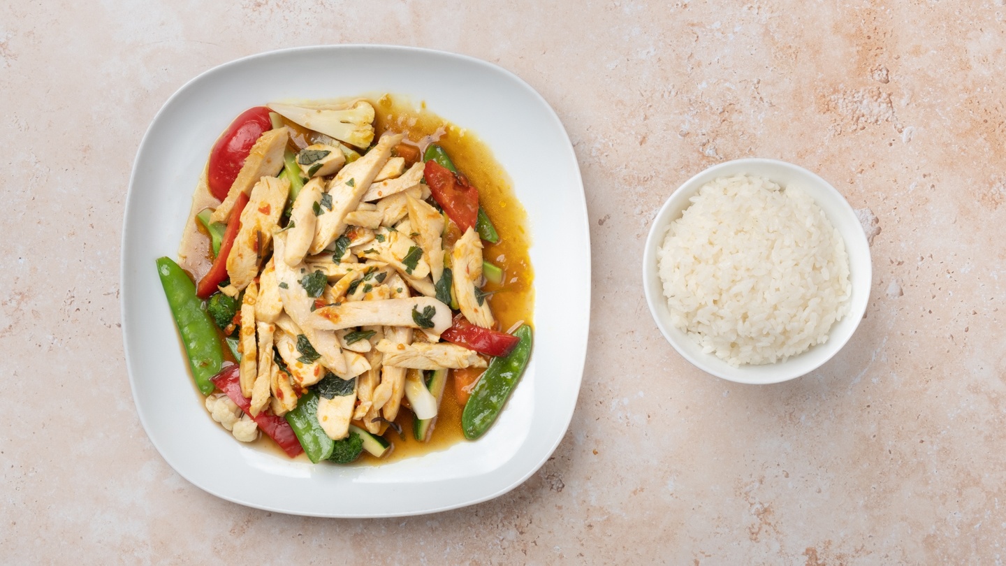Basil Chicken and Vegetables