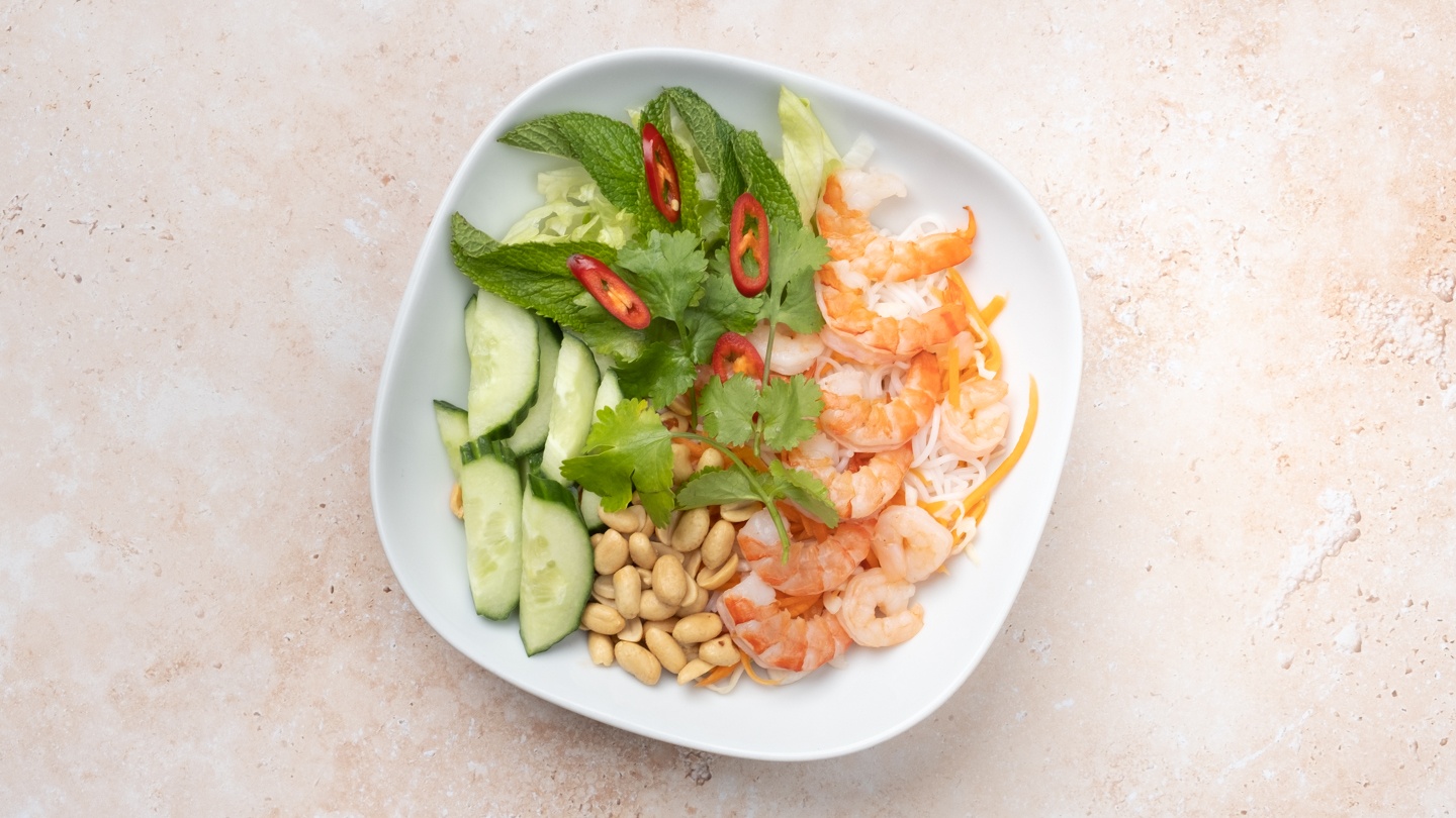 King Prawn Rice Noodle Salad