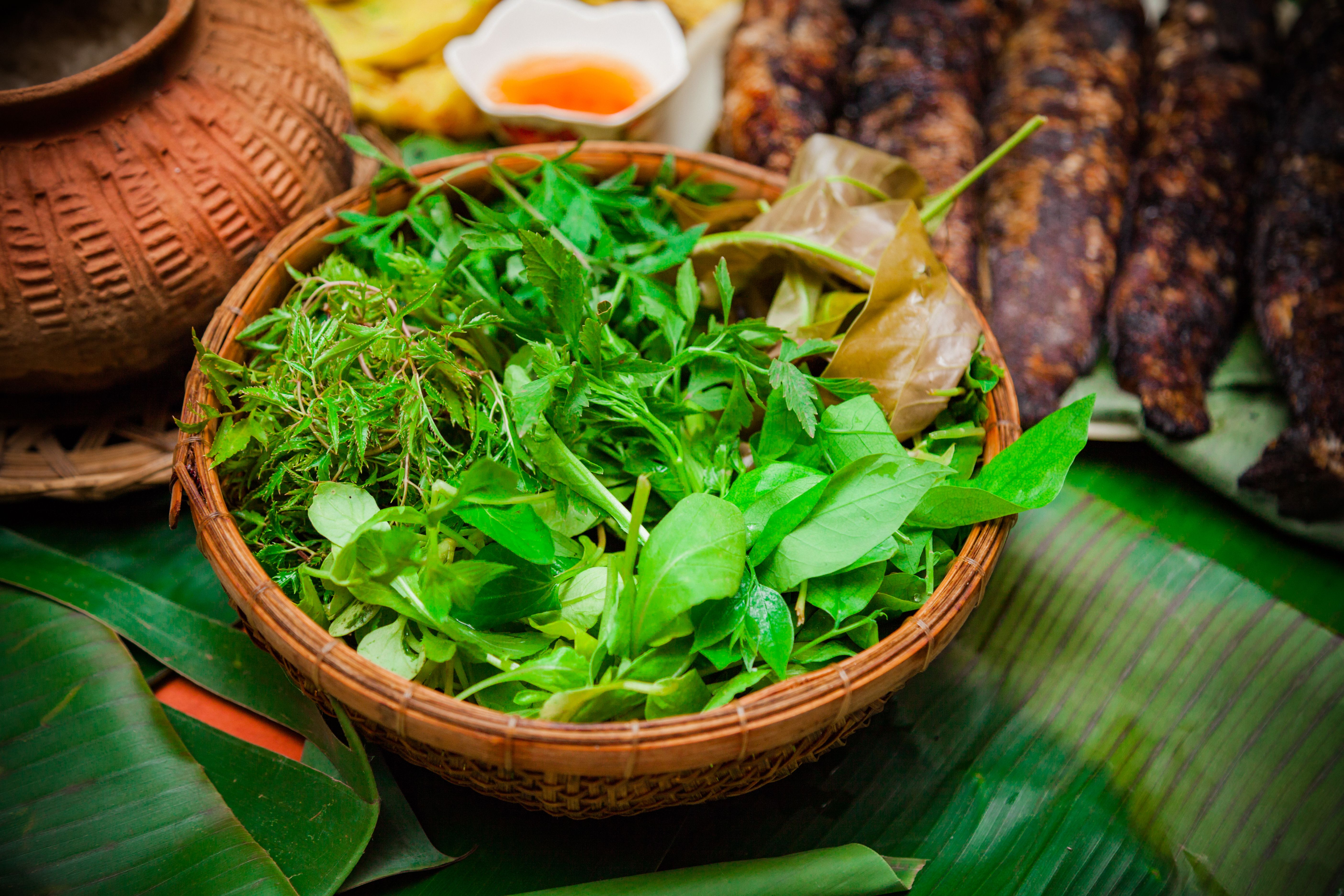 Fresh herbs and ingredients